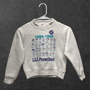 Vintage 1994-1995 LLL Preschool Children’s Drawings Crewneck Sweater // Youth S